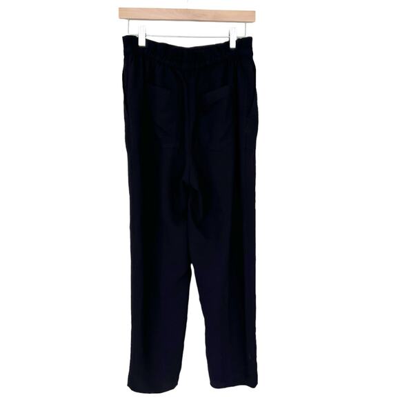 Madewell Black Drapey Drawstring Paperbag Pants Sz 4 - Picture 8 of 8